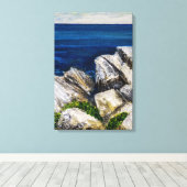 Canvasprint - Op de rotsen Canvas Afdruk (Insitu (Houten vloer))