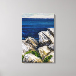 Canvasprint - Op de rotsen Canvas Afdruk