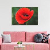 Canvasprint - Papaver Elegantie Canvas Afdruk (Insitu (Woonkamer))