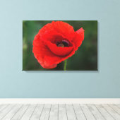 Canvasprint - Papaver Elegantie Canvas Afdruk (Insitu (Houten vloer))