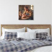 Canvasprint (Pottenbakkersklei) Canvas Afdruk (Insitu (Slaapkamer))