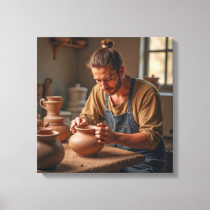Canvasprint (Pottenbakkersklei) Canvas Afdruk