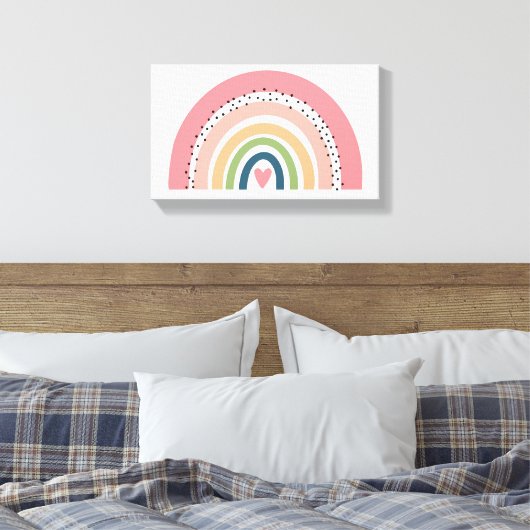 Canvasprint - Regenboogzalm Canvas Afdruk (Insitu (Slaapkamer))