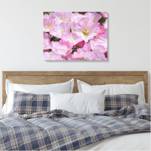 Canvasprint - Roze Bloemen Canvas Afdruk