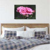 Canvasprint Roze Rozen Fotografie Canvas Afdruk (Insitu (Slaapkamer))