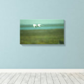 Canvasprint - Stern in vlucht (v.2) Canvas Afdruk (Insitu (Houten vloer))