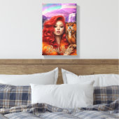 Canvasprint van de vrouwelijke baas canvas afdruk (Insitu (Slaapkamer))