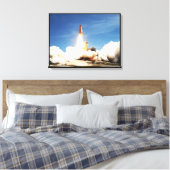 Canvasprint van Spaceshuttle Atlantis Canvas Afdruk (Insitu (Slaapkamer))