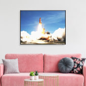 Canvasprint van Spaceshuttle Atlantis Canvas Afdruk (Insitu (Woonkamer))