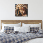 Canvasprint (Vergulde Masker) Canvas Afdruk (Insitu (Slaapkamer))
