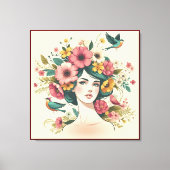 Canvasprint Vogelzang in de zomer Canvas Afdruk (Voorkant)