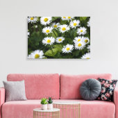 Canvasprint Wilde Madeliefjes Fotografie Canvas Afdruk (Insitu (Woonkamer))