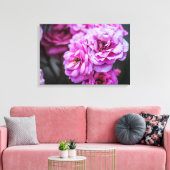 Canvasprint zachte roze rozen canvas afdruk (Insitu (Woonkamer))