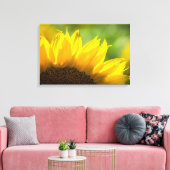 Canvasprint Zonnebloem Bloemfotografie Canvas Afdruk (Insitu (Woonkamer))