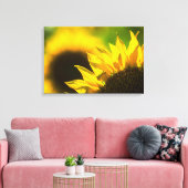 Canvasprint Zonnebloem Elegantie Canvas Afdruk (Insitu (Woonkamer))