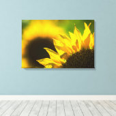 Canvasprint Zonnebloem Elegantie Canvas Afdruk (Insitu (Houten vloer))