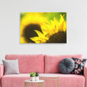Canvasprint Zonnebloem Elegantie Canvas Afdruk (Insitu (Woonkamer))