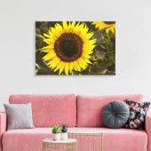Canvasprint Zonnebloem Op Het Veld Foto Canvas Afdruk (Insitu (Woonkamer))