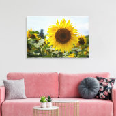 Canvasprint - Zonnebloem Weelderigheid Canvas Afdruk (Insitu (Woonkamer))