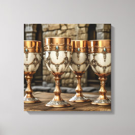 Canvasprinten (Gouden Bekers-12) Canvas Afdruk
