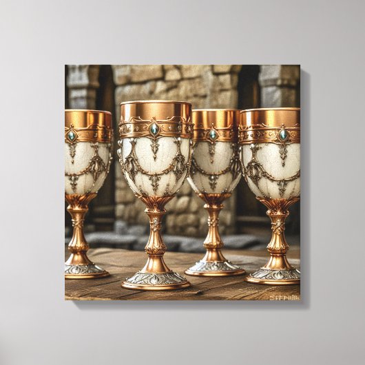 Canvasprinten (Gouden Bekers-12) Canvas Afdruk (Voorkant)