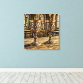 Canvasprinten (Gouden Bekers-4) Canvas Afdruk (Insitu (Houten vloer))