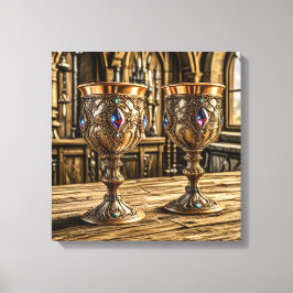 Canvasprinten (Gouden Bekers-4) Canvas Afdruk