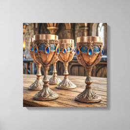 Canvasprinten  (Gouden Bekers-5) Canvas Afdruk