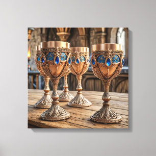 Canvasprinten (Gouden Bekers-5) Canvas Afdruk