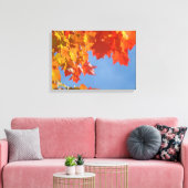 Canvasprinten Oranje Herfst Bladeren Canvas Afdruk (Insitu (Woonkamer))