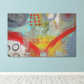 Canvasprinters - Abstracte kruispunten Canvas Afdruk (Insitu (Houten vloer))