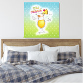 CANVASPRINTS - PINA COLADA RECEPT COCKTAIL KUNST CANVAS AFDRUK (Insitu (Slaapkamer))