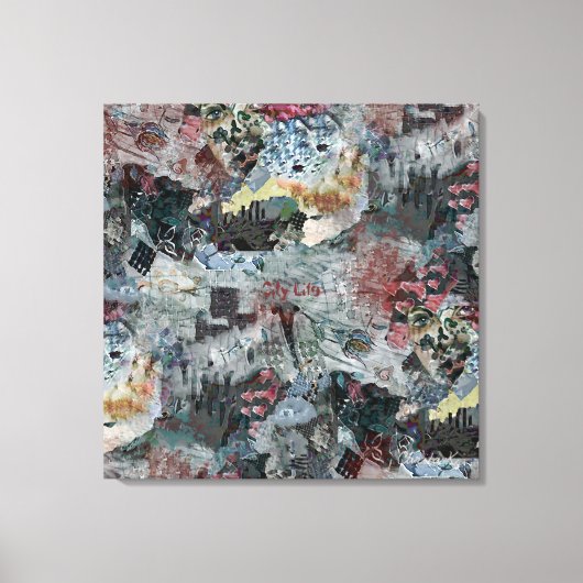 Canvastavla City Life  Canvas Afdruk (Voorkant)