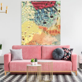 Canvastavla Sarah Rubellite Canvas Afdruk
