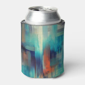 Canvastextuur: olieverf naadloos blikjeskoeler (Blikje Voorkant)