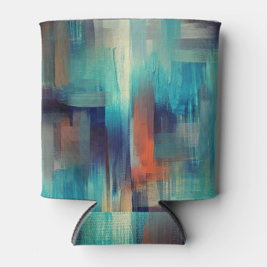 Canvastextuur: olieverf naadloos blikjeskoeler (Voorkant)