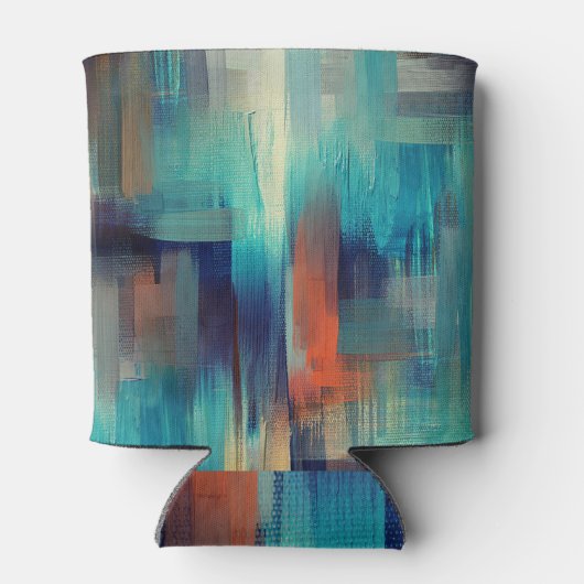 Canvastextuur: olieverf naadloos blikjeskoeler (Achterkant)