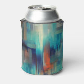 Canvastextuur: olieverf naadloos blikjeskoeler (Blikje Achterkant)