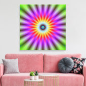 Canvaswiel van kleur canvas afdruk (Insitu (Woonkamer))