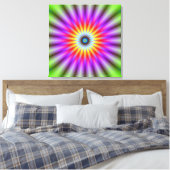 Canvaswiel van kleur canvas afdruk (Insitu (Slaapkamer))