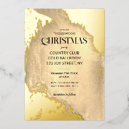 Cany Cane Christmas Holiday Gold Texture Folie Uitnodiging