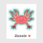 Cany Shop Pastel Schattigee Axolotl Vinyl Stickers (Vel)