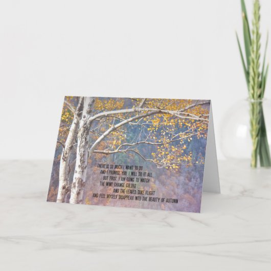 CANYON BIRCH WENSKAART BEDANKKAART (Voorkant)