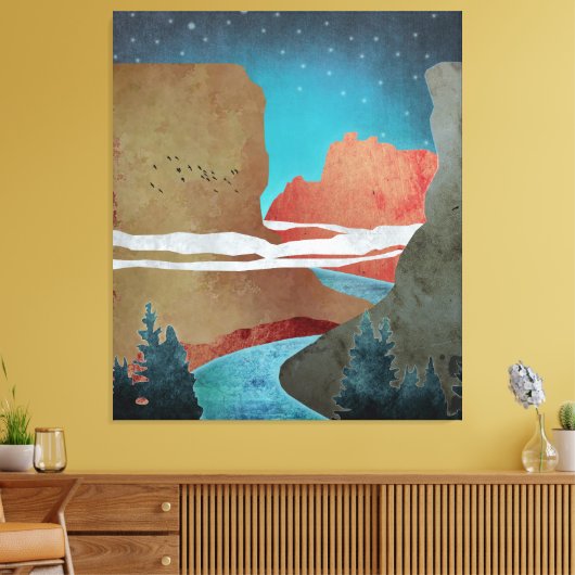 Canyon Birds Canvas Afdruk (Insitu (Woonkamer))