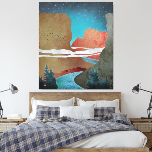 Canyon Birds Canvas Afdruk (Insitu (Slaapkamer))