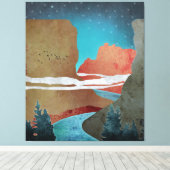 Canyon Birds Canvas Afdruk (Insitu (Houten vloer))