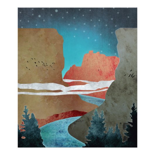 Canyon Birds Foto Afdruk (Voorkant)