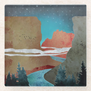 Canyon Birds Glazen Onderzetter