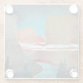 Canyon Birds Glazen Onderzetter (Achterkant)