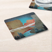 Canyon Birds Kartonnen Onderzetters (Schuin)